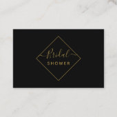 Invitation de billet de Fête des mariées Diamond N (Devant)