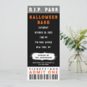 Invitation de billet de fête d'Halloween (Debout devant)