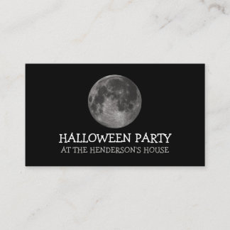 Invitation de billet de fête d'Halloween, pleine l