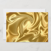 Invitation de billet de fête doré (Dos)