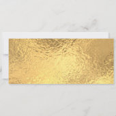 Invitation de billet de fête doré (Dos)