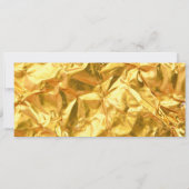 Invitation de billet de fête doré (Dos)