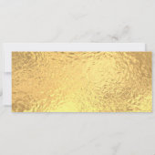 Invitation de billet de fête doré (Dos)