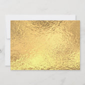 Invitation de billet de fête doré PRO (Dos)