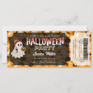 Invitation de billet de fête Halloween effrayante