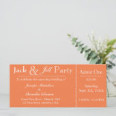 Invitation de billet de la douche Jack et Jill Ora (Debout devant)