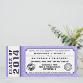 Invitation de Billet de la partie Purple & Black G (Debout devant)