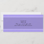 Invitation de Billet de la partie Purple & Black G (Dos)