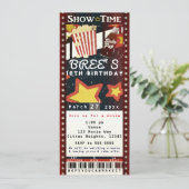 Invitation de billet de soirée VIP Popcorn Cinéma  (Debout devant)