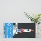 Invitation de billet de voyage de la soirée de gra (Debout devant)