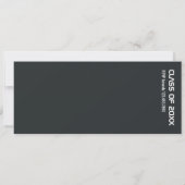 Invitation de billet de voyage pour la fête de rem (Dos)