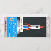 Invitation de billet de voyage pour la fête de rem (Devant)