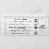 Invitation de billet d'entrée de Fête des mariées  (Devant)