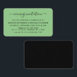 Invitation de billet d'événement du soir de script<br><div class="desc">Invitations de billet d'événement du soir de script simple moderne,  parfaites pour une célébration de mariage élégante.</div>