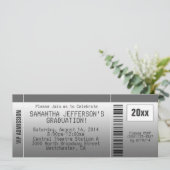 Invitation de billet pour la fête de graduation en (Debout devant)