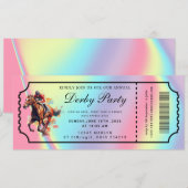 Invitation de billet pour le Derby du Kentucky (Devant / Derrière)