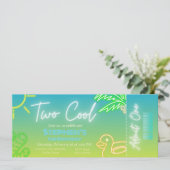 Invitation de billets de 2e anniversaire Cool (Debout devant)