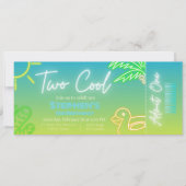 Invitation de billets de 2e anniversaire Cool (Devant)