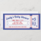 Invitation de billets de base-ball (Devant)