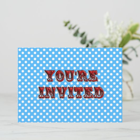 Invitation de billets de cirque (Debout devant)