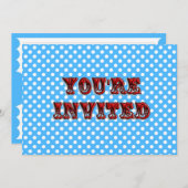 Invitation de billets de cirque (Devant / Derrière)