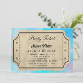 Invitation de billets de fête (Debout devant)