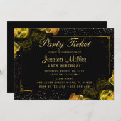 Invitation de billets de fête (Devant / Derrière)