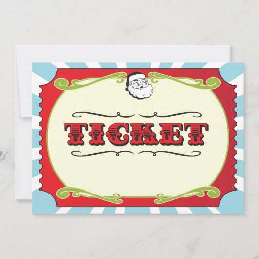 Invitation de billets de fête de Noël (Dos)