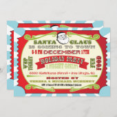 Invitation de billets de fête de Noël (Devant / Derrière)