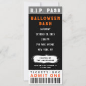 Invitation de billets de fête d'Halloween (Devant)