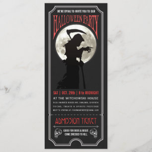 Invitation de billets de fête d'Halloween