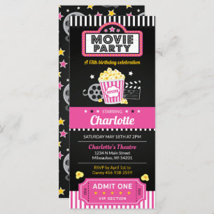 Invitation De Billets De Film, Invitation De Soiré