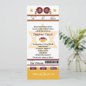 Invitation de Billets de Football Bar Mitzvah (Debout devant)