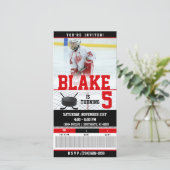 Invitation de billets de hockey| ANNIVERSAIRE (Debout devant)