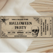Invitation de billets de la fête d'Halloween vinta