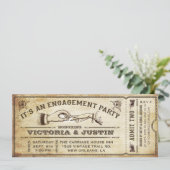 Invitation de billets de la partie de l'engagement (Debout devant)