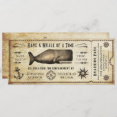 Invitation de billets de la partie d'engagement de (Devant / Derrière)