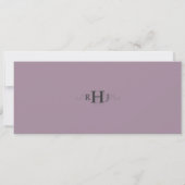 Invitation de billets de mariage vintage (Dos)