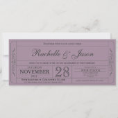 Invitation de billets de mariage vintage (Devant)