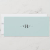 Invitation de billets de mariage vintage (Dos)