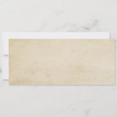 INVITATION DE BILLETS DE MARIAGE VINTAGE AVEC RSVP (Dos)