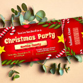 Invitation de billets de Noël