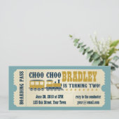 Invitation de billets de train pour le deuxième an (Debout devant)