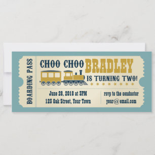 Invitation de billets de train pour le deuxième an