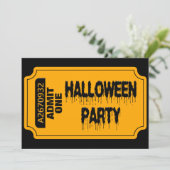 Invitation de billets d'Halloween (Debout devant)