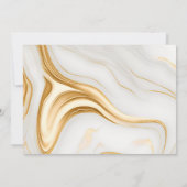 Invitation de billets Golden Party (Dos)