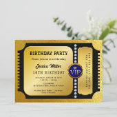 Invitation de billets Golden Party (Debout devant)