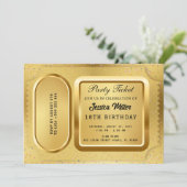 Invitation de billets Golden Party (Debout devant)