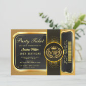 Invitation de billets Golden Party (Debout devant)