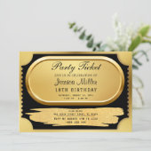 Invitation de billets Golden Party (Debout devant)